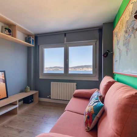 Apartamento Vistas Ria Con Parking Vigo Exterior foto