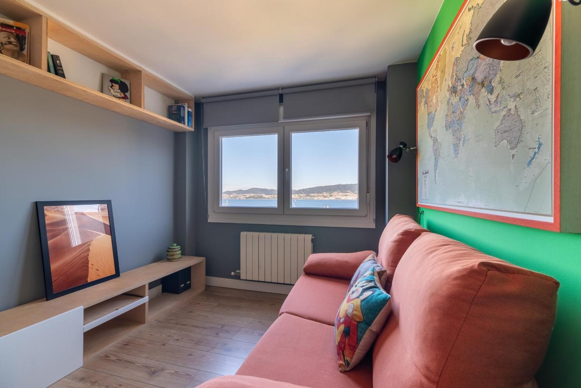 Apartamento Vistas Ria Con Parking Vigo Exterior foto